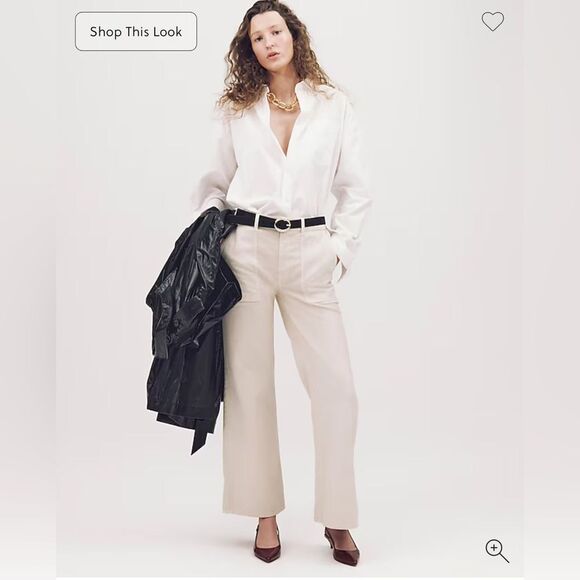 NWT J CREW Camp-pocket wide-leg pant size 36 - Picture 10 of 13